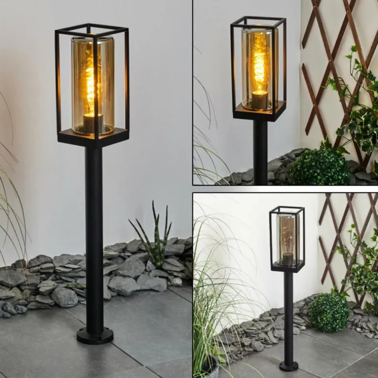 Borne lumineuse Palanga Noir, 1 lumière