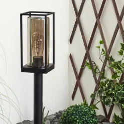 Borne lumineuse Palanga Noir, 1 lumière