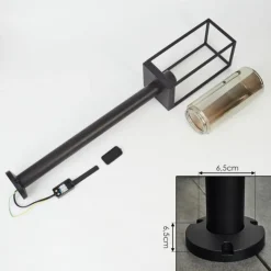 Borne lumineuse Palanga Noir, 1 lumière