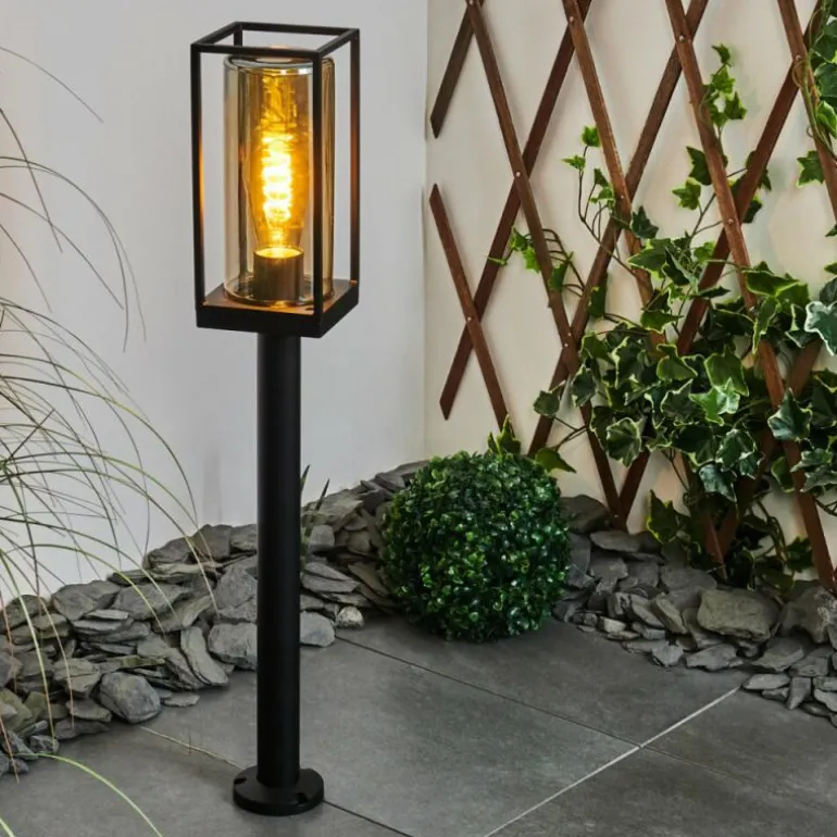 Borne lumineuse Palanga Noir, 1 lumière