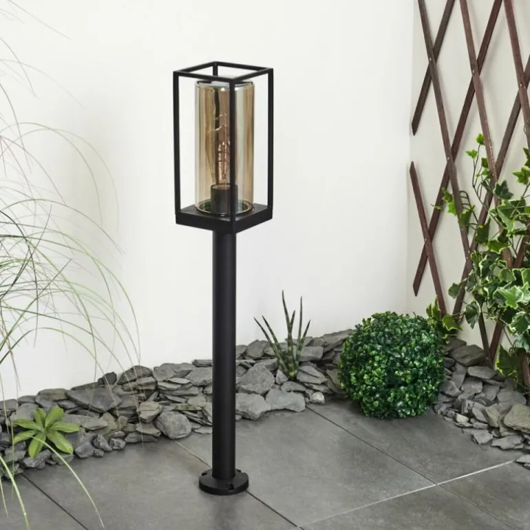 Borne lumineuse Palanga Noir, 1 lumière