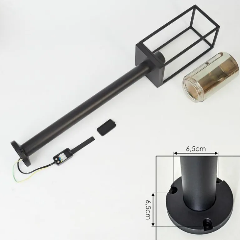 Borne lumineuse Palanga Noir, 1 lumière