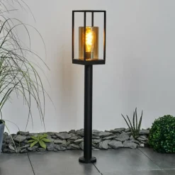 Borne lumineuse Palanga Noir, 1 lumière