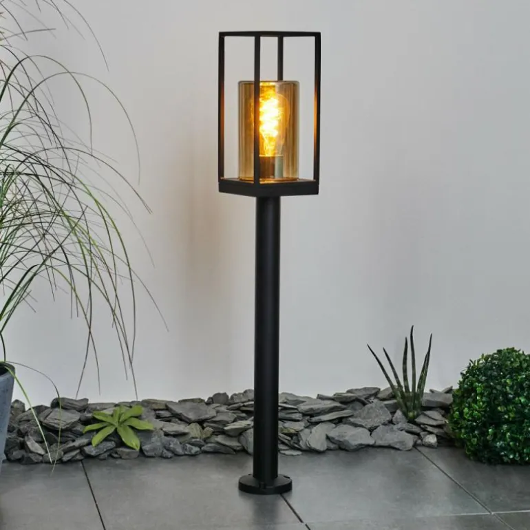 Borne lumineuse Palanga Noir, 1 lumière