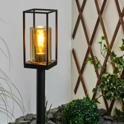 Borne lumineuse Palanga Noir, 1 lumière