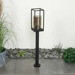 Borne lumineuse Palanga Noir, 1 lumière