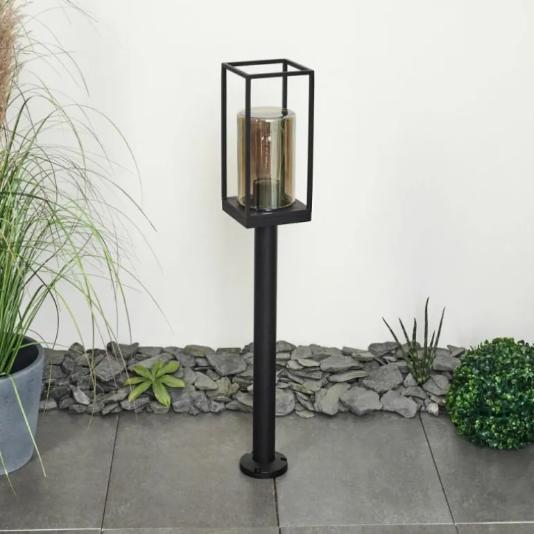 Borne lumineuse Palanga Noir, 1 lumière