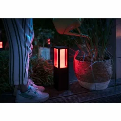 Borne lumineuse Philips Hue Ambiance White & Color Impress LED Noir, 1 lumière, Changeur de couleurs