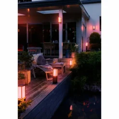 Borne lumineuse Philips Hue Ambiance White & Color Impress LED Noir, 1 lumière, Changeur de couleurs