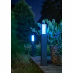 Borne lumineuse Philips Hue Ambiance White & Color Impress LED Noir, 1 lumière, Changeur de couleurs