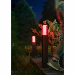 Borne lumineuse Philips Hue Ambiance White & Color Impress LED Noir, 1 lumière, Changeur de couleurs