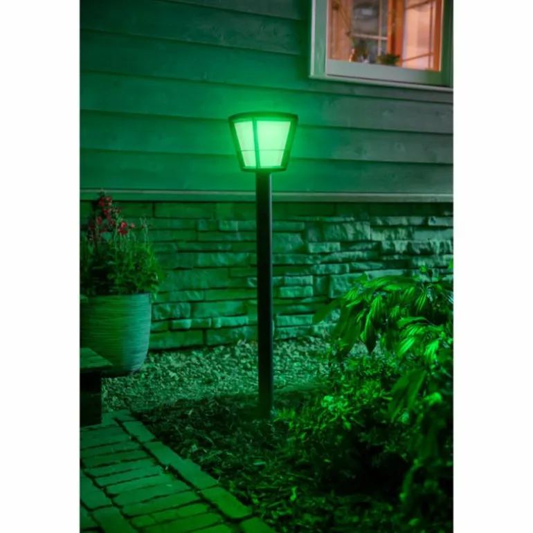 Borne lumineuse Philips Hue Ambiance White & Color Econic LED Noir, 1 lumière, Changeur de couleurs