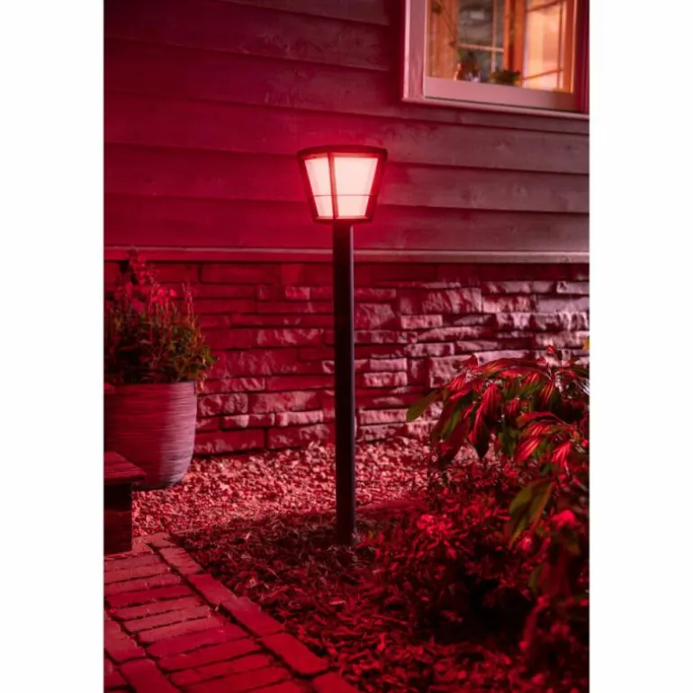 Borne lumineuse Philips Hue Ambiance White & Color Econic LED Noir, 1 lumière, Changeur de couleurs
