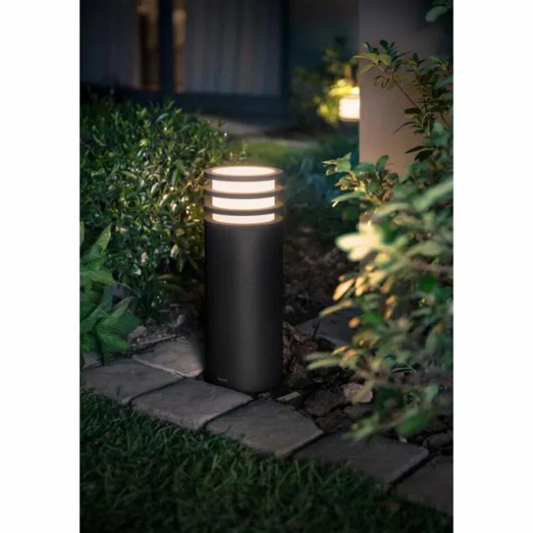 Borne lumineuse Philips Hue White Lucca LED Anthracite, 1 lumière