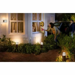 Borne lumineuse Philips Hue White Lucca LED Anthracite, 1 lumière