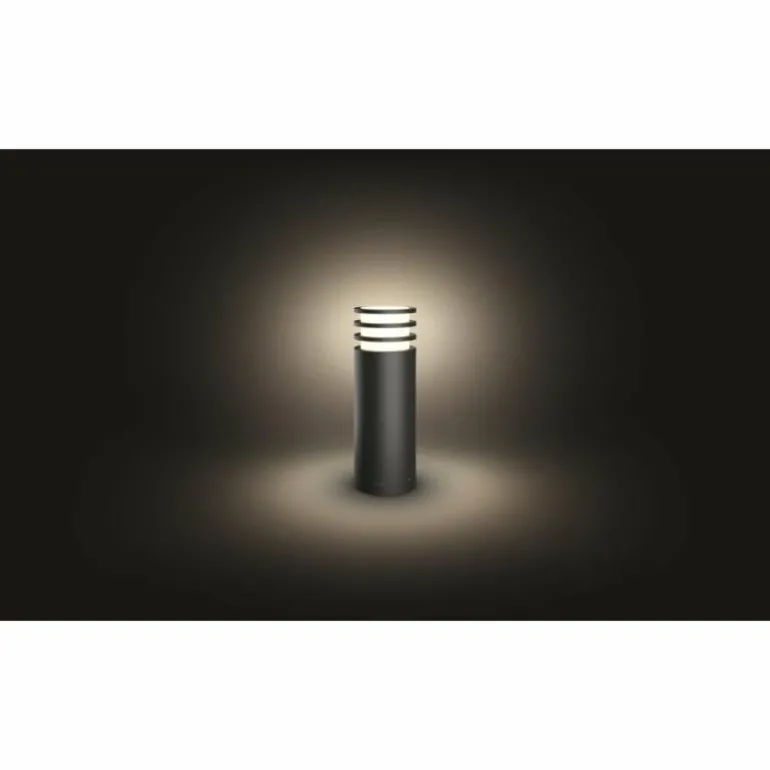 Borne lumineuse Philips Hue White Lucca LED Anthracite, 1 lumière
