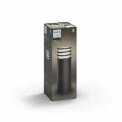 Borne lumineuse Philips Hue White Lucca LED Anthracite, 1 lumière