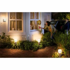 Borne lumineuse Philips Hue White Tuar LED Acier inoxydable, Argenté, 1 lumière