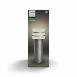 Borne lumineuse Philips Hue White Tuar LED Acier inoxydable, Argenté, 1 lumière