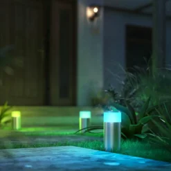 Borne lumineuse Philips Hue Calla LED Aluminium, 1 lumière, Changeur de couleurs