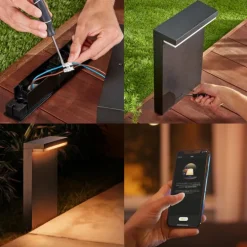 Borne lumineuse Philips Hue Nyro LED Noir, 1 lumière, Changeur de couleurs