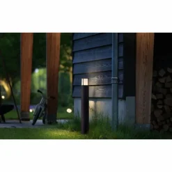 Borne lumineuse Philips Stock LED Anthracite, 1 lumière