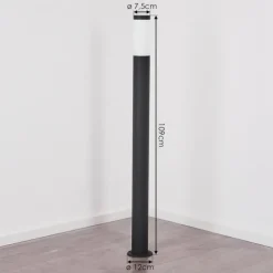 Borne lumineuse Ruti Noir, 1 lumière