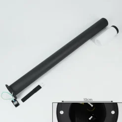 Borne lumineuse Ruti Noir, 1 lumière