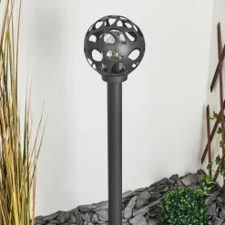 Borne lumineuse Saaseg Noir, 1 lumière