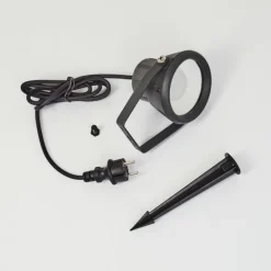 Borne lumineuse Sempach LED Noir, 1 lumière, Changeur de couleurs