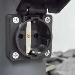 Borne lumineuse Sessa Anthracite, 1 lumière, Détecteur de mouvement