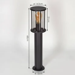 Borne lumineuse Sumalao Noir, 1 lumière