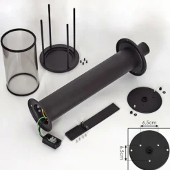 Borne lumineuse Sumalao Noir, 1 lumière