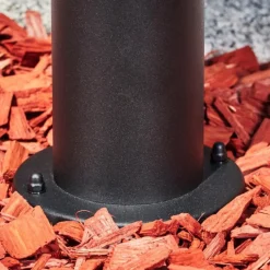 Borne lumineuse Sumalao Noir, 1 lumière, Détecteur de mouvement