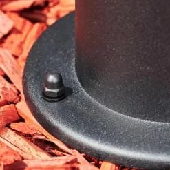 Borne lumineuse Sumalao Noir, 1 lumière, Détecteur de mouvement