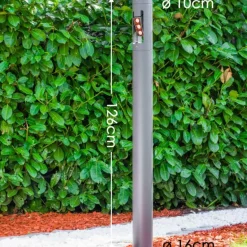 Borne lumineuse TETLIN LED Anthracite, 3 lumières