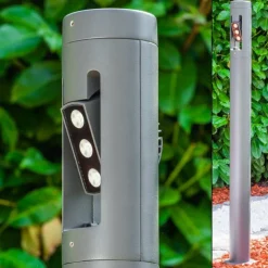 Borne lumineuse TETLIN LED Anthracite, 3 lumières