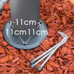 Borne lumineuse TETLIN LED Anthracite, 3 lumières