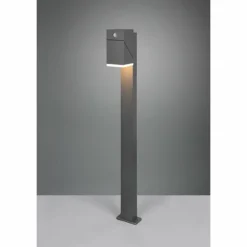 Borne lumineuse Trio Avon LED Anthracite, 1 lumière, Détecteur de mouvement