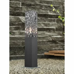 Borne lumineuse Trio Cooper Anthracite, 1 lumière