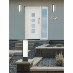 Borne lumineuse Trio Fuerte LED Anthracite, 1 lumière