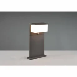 Borne lumineuse Trio Nestos LED Anthracite, 1 lumière, Détecteur de mouvement