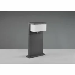 Borne lumineuse Trio Nestos LED Anthracite, 1 lumière, Détecteur de mouvement