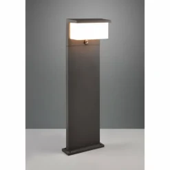 Borne lumineuse Trio Nestos LED Anthracite, 1 lumière, Détecteur de mouvement