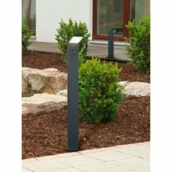 Borne lumineuse Trio PEARL LED Anthracite, 1 lumière, Détecteur de mouvement
