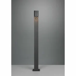 Borne lumineuse Trio Roya Anthracite, 1 lumière, Détecteur de mouvement
