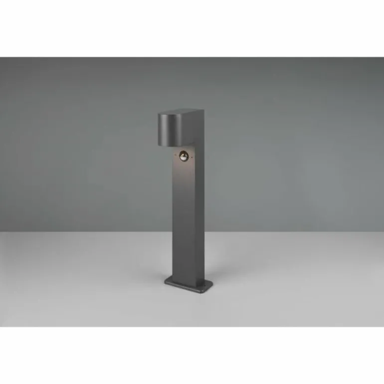 Borne lumineuse Trio Roya Anthracite, 1 lumière, Détecteur de mouvement