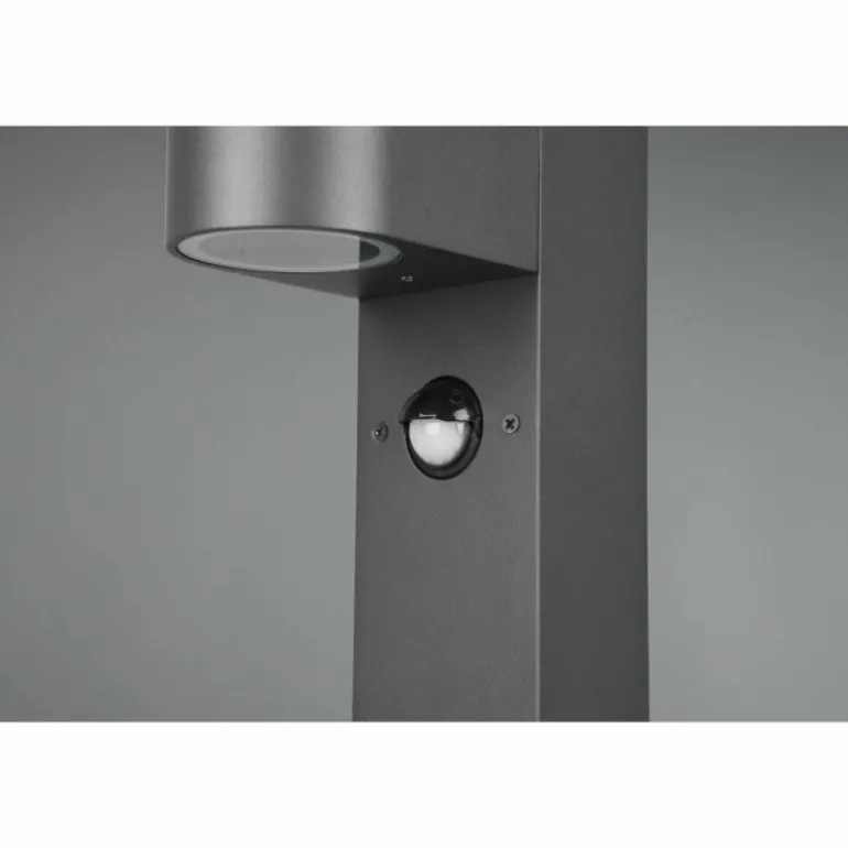 Borne lumineuse Trio Roya Anthracite, 1 lumière, Détecteur de mouvement