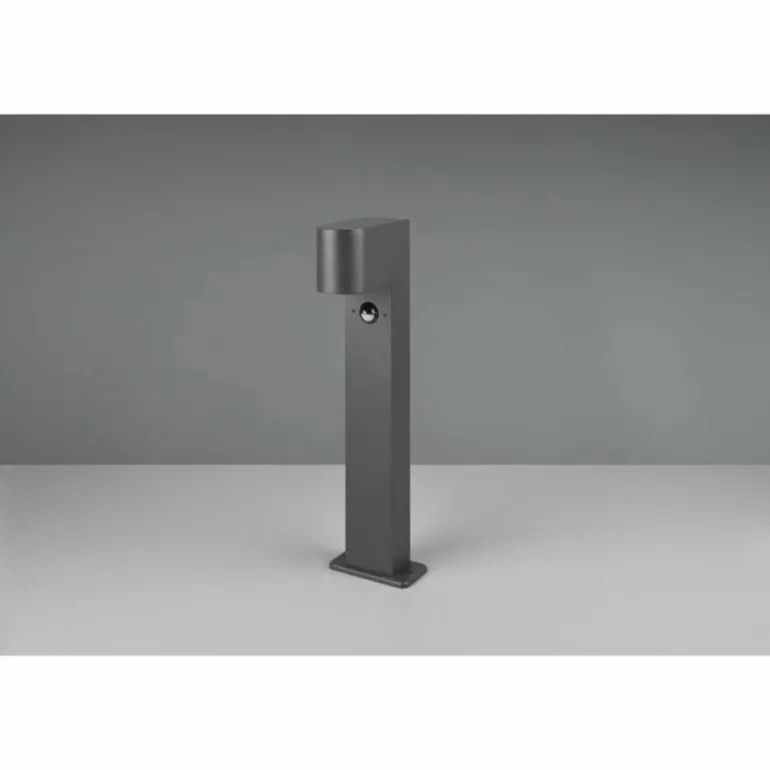 Borne lumineuse Trio Roya Anthracite, 1 lumière, Détecteur de mouvement