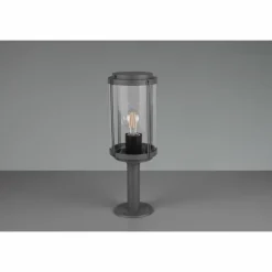 Borne lumineuse Trio Tanaro Anthracite, 1 lumière